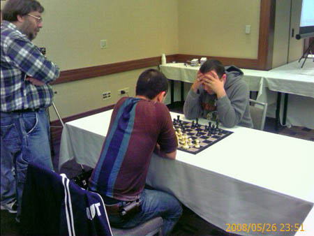 Varuzhan Akobian and Tigran Petrosian in blitz playoff.