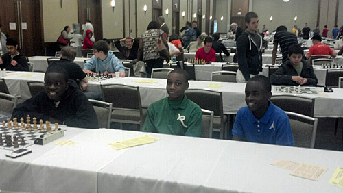 National Masters Justus Williams, James Black, Jr. and Josh Colas. Photo by Guy Colas.