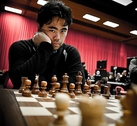 GM Hikaru Nakamura at 2010 Corus in Wijk aan Zee. Photo by Fred Lucas.