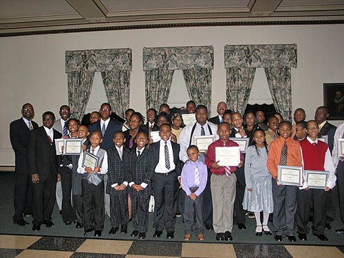 
Members of the Detroit City Chess Club.