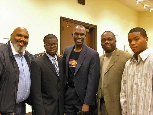 (L-R) Kevin Fite, NM Kayin Barclay, Dr. Daaim Shabazz, Sherman Redden, Sr., Kayeen Kemp