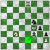 Black sacs a piece with 87Bf3!? to win the h-pawn and get his pawns rolling.
