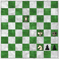 After 101g2 102.Rd1-d6! Black resigned before 102...Kh5 103.Ng4! g1(Q) 104.Rh6 mate.