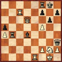 Muhammad cracks the whip with 32Bxf2+!