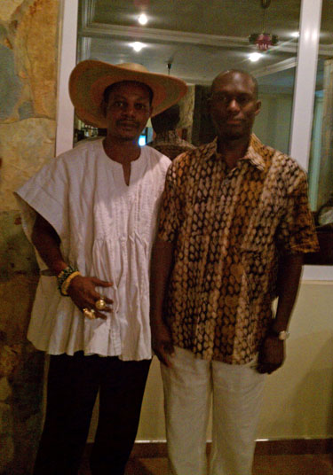 Daaim with Chief Nene Okukrubuour Teye Kwesi Agyemang V