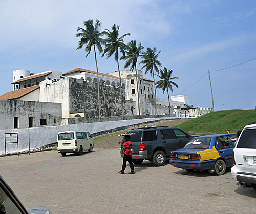 Elmina Castle, a place of infamy for people of African descent as the Portuguese, Dutch and the British used these castles as a trading post for slaves. They conspired with the locals (militarily defeated) to create one of the largest crimes known to humanity as 10,000,000 (low estimate) to 100,000,000 million (high estimate) Africans were taken captive. The photos speak for themselves.
