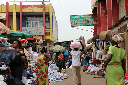 Heading to the market.