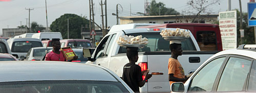 Street vending is widespread in Africa and it is actually a very good method of distribution. You can buy virtually anything on the street. The drawback is the risk involved. However, it is very convenient.