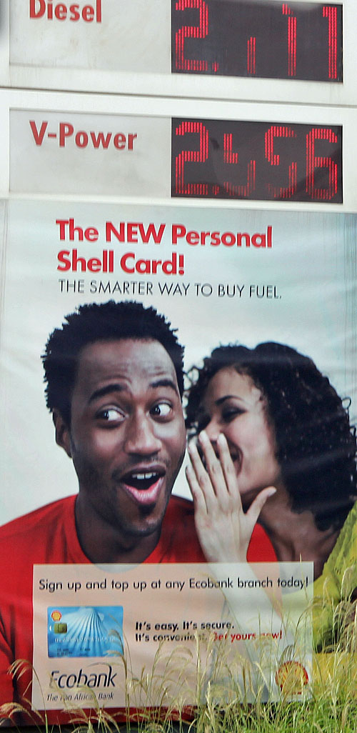 Shell oil card