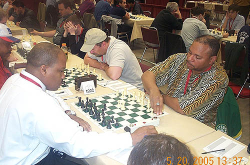 Glenn Umstead at HB Global against Jerome Mitchell. Photo by Daaim Shabazz.