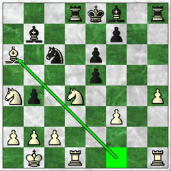 In Douglas-Simutowe, white fought back with 20.Bf1xa6! but blacks central pawns were too much.