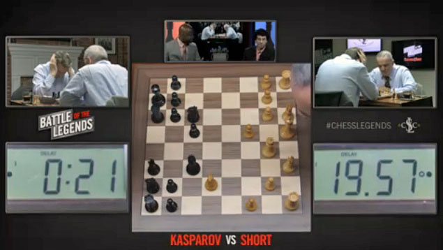 Kasparov beats Short