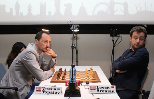 Topalov was throttled by Aronian. When it rains, it pours. Photo by Amruta Mokal (CheBase India).