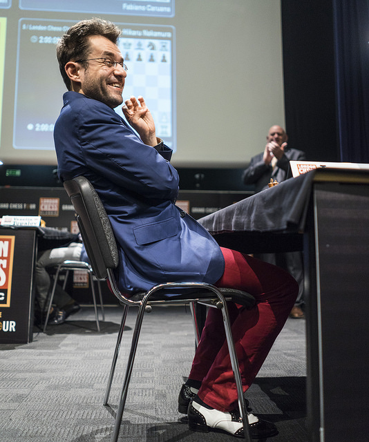 Topalov watching the new powers in chess pass him by. Photo by Lennart Ootes