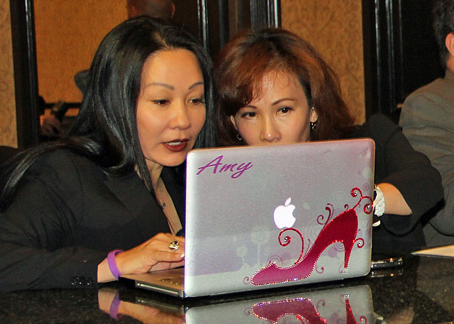 Amy Lee working hard to make Millionaire #1 a success. Photo by Paul Truong.