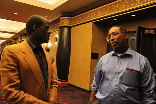 Dr. Jones Murphy, Jr. with Dr. Kimani Stancil, two physicists!