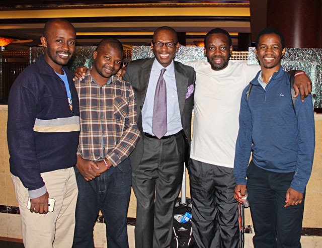 Daaim Shabazz and Orrin Hudson. Photo by Daaim Shabazz.