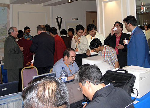 Despite being disappointed with a 6th place finish, the Indians were an inspiration and their camaraderie was evident. In the press room, you see Chanda Sandipan, Surya Ganguly and Pentala Harikrishna conversing. Viswanathan Anand is giving another interview in the corner. The Indians are getting things done!