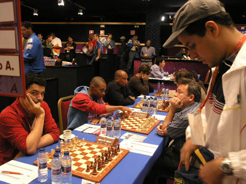 South Africa vs. New Zealand - (left to right) Deon Solomons, Kenny Solomon, Watu Kobese, George Michelakis