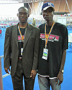 Daaim Shabazz with Nigeria's Bunmi Olape. Photos by Daaim Shabazz.