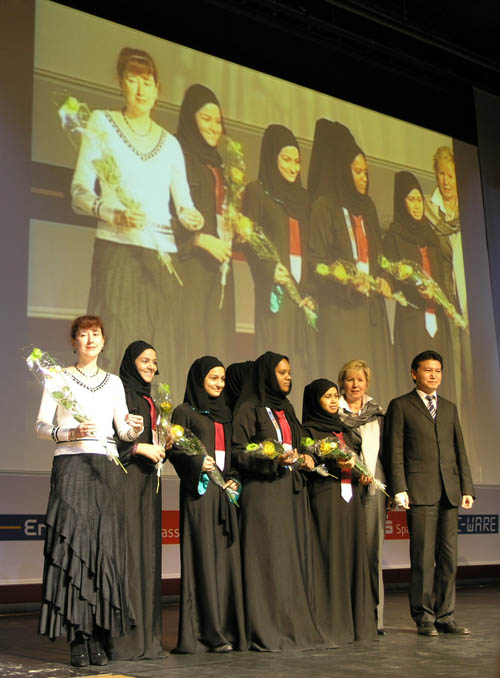 Qatari women win Category E prize! Photo by Daaim Shabazz.