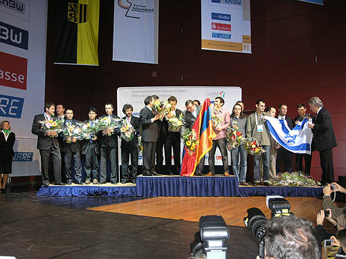 Team Medal Stand: USA, Armenia, Israel. Photo by Daaim Shabazz.