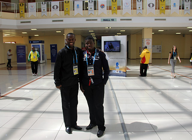 Daaim Shabazz and Maruatona at the 2012 Chess Olympiad in Istanbul, Turkey. Photo by Daaim Shabazz.