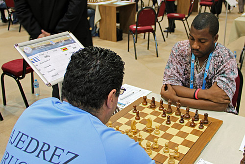 GM Andres Rodrigues (Uruguay) vs. IM Robert Gwaze (Zimbabwe)