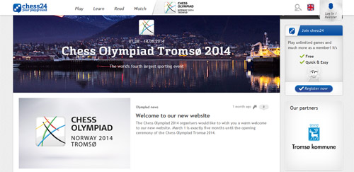 chess24.com launches Olympiad website! - The Chess Drum