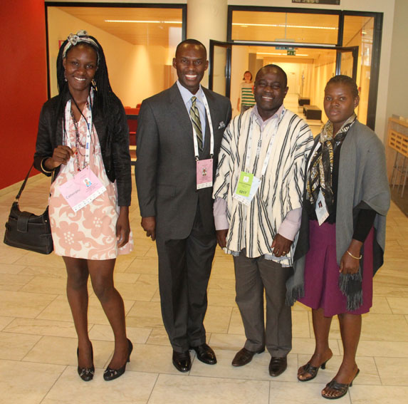 Pan-African... Jacinta Odongo (Kenya), Daaim Shabazz (USA), George Arko-Dadzie (Ghana), Robinah Olga Namwanje (Uganda)