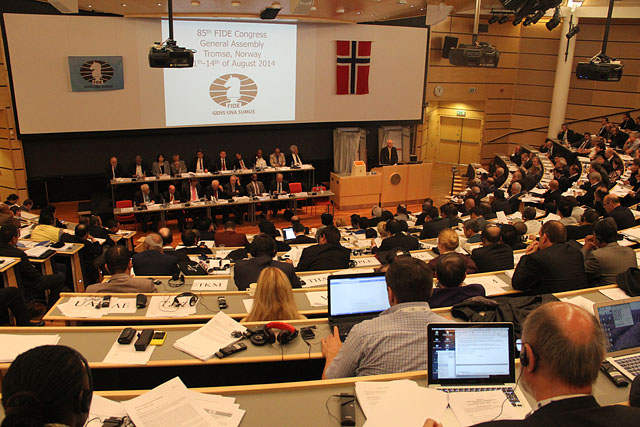 FIDE General Assembly in session.