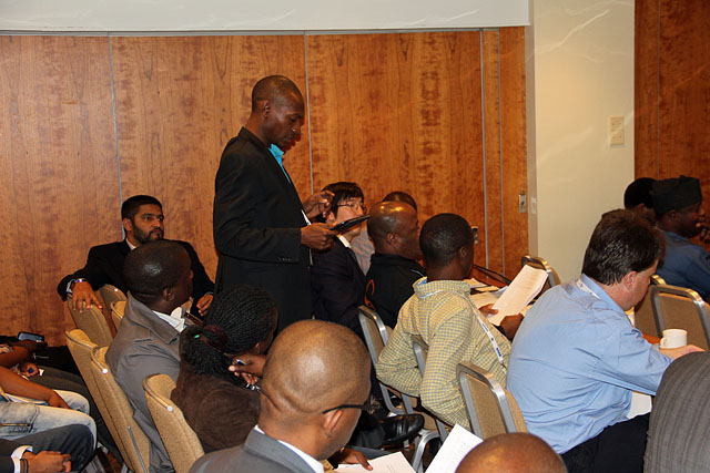 African delegate speaking.