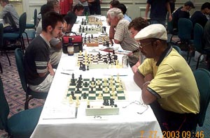 Don Colbert, Organizer of Foxwoods (near right). Copyright © 2003, Daaim Shabazz