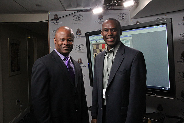 Maurice Ashley with Daaim Shabazz.