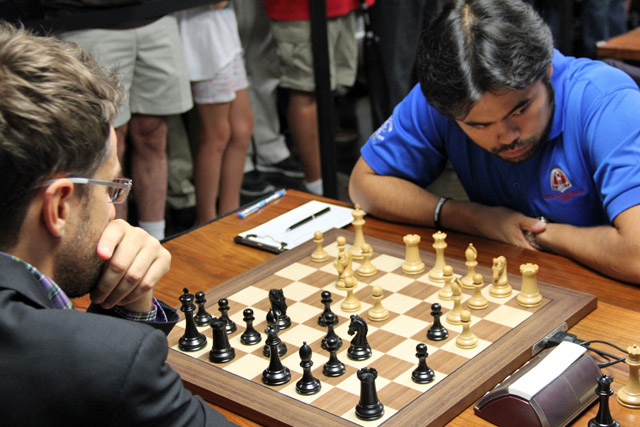 Nakamura seemed to have problems with his prep. Photo by Daaim Shabazz.