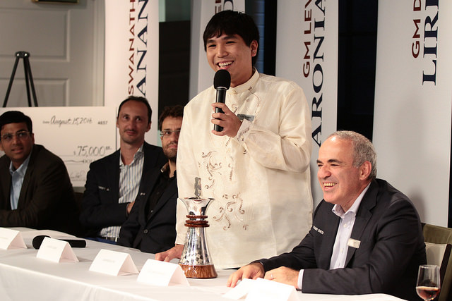 Wesley So makes his statement.