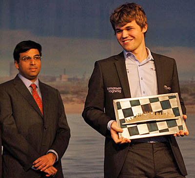 Viswanathan Anand to take on Magnus Carlsen in round nine of Tata