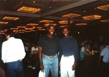 NM Marvin Dandridge and me. Marvin is a good friend and as a youngster, I tested my skills against his tactical brilliance received a lot of bruises, but eventually they healed! Copyright  1989, Daaim Shabazz.