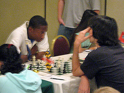 Jimmy Canty (right) at the 2007 Denker Tournament of Champions. Photo by Michael Williams.