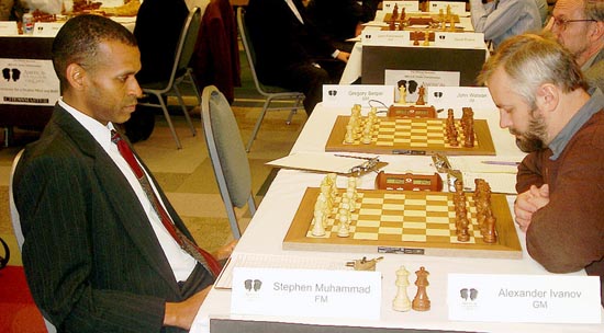 FM Stephen Muhammad vs. GM Alexander Ivanov (Round 1)