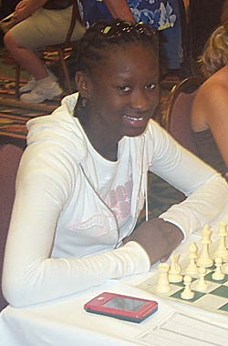 Jessica Wamala at the 2006 Polgar Girls' Invitational. Photo by Daaim Shabazz.