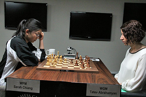 NM Sarah Chiang vs. WGM Tatev Abrahamyan, 1/2-1/2