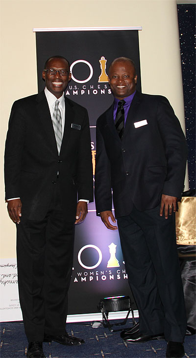 The Chess Drum's Dr. Daaim Shabazz and Grandmaster Maurice Ashley.