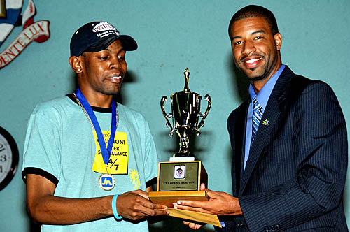 Daren Wisdom, UWI Open Champion.