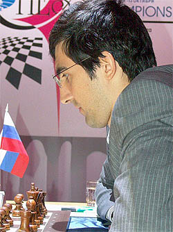 After being ridiculed for uninspiring tournament play and tendency for draws, Vladimir Kramniks image has been rejuvenated and will forever be known for his stand in this match. Photo by worldchess2006.com.