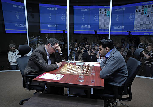 Although the game was short, the tension was thick! Photo by Alexey Yushenkov.