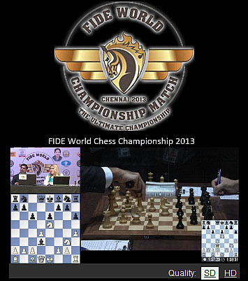 FIDE World Chess Championship 2013, Chennai, India