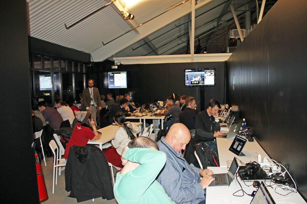 Journalists from around the world were covering the match. Photo by Daaim Shabazz.