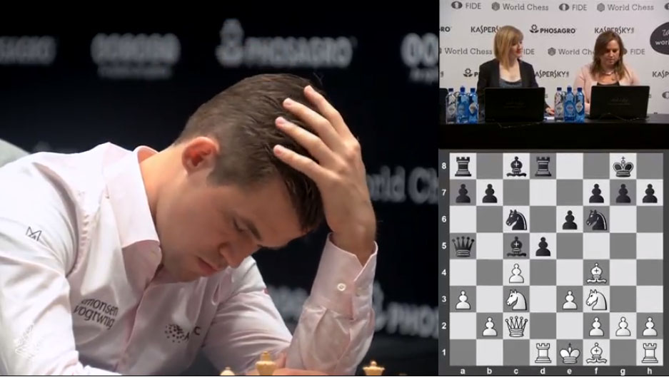 World Chess Championship Game 8: Carlsen Dodges Bullet In Sveshnikov  Sicilian 