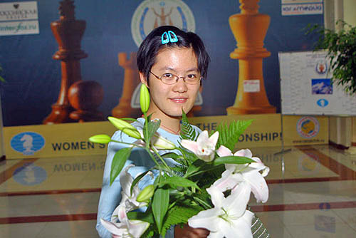 Coming of age... a future champion, Hou Yifan. Photo © FIDE.com.